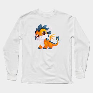 Little Cute Yellow Dragon Long Sleeve T-Shirt